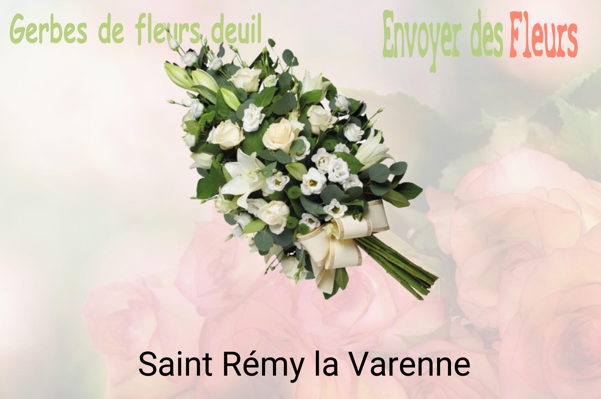 Gerbe de fleurs de deuil livrée à Saint-Rémy-la-Varenne